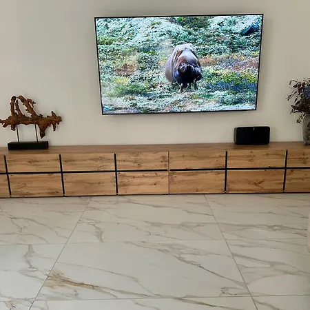 Modernes Premium Mit Gartenidylle